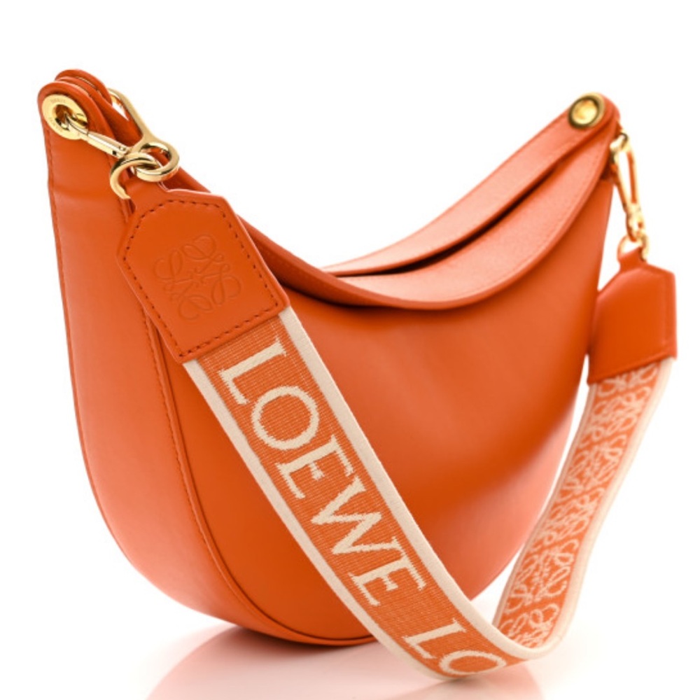 Loewe Vibrant Orang bag with Gold Accents